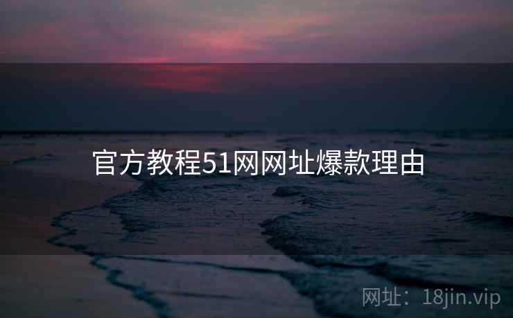 官方教程51网网址爆款理由