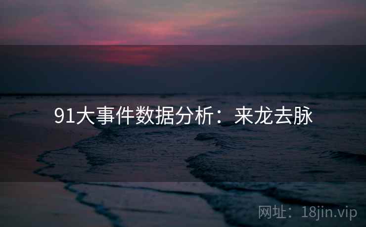 91大事件数据分析:来龙去脉 91大事件数据分析:来龙去脉